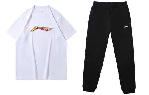 Li Ning Casual Sportswear Men's Crew Neck Moderate