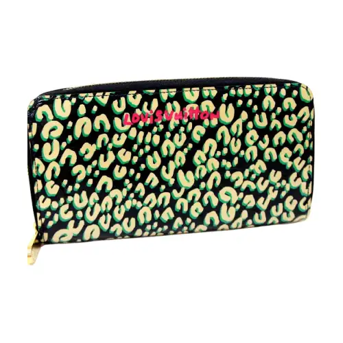LOUIS VUITTON Patent Leather Wallet Women's Multicolor