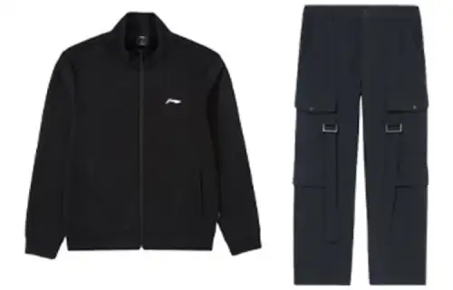 Li Ning Casual Sportswear Unisex Stand Collar Moderate
