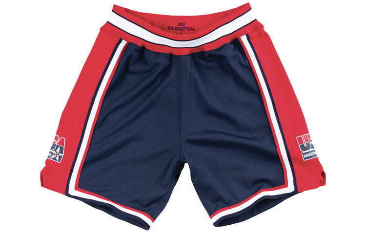 Mitchell Ness Basketball Shorts Men’s Navy Blue Moderate Straight Fit Pants