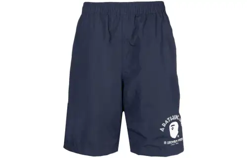 A BATHING APE Casual Shorts Men's Dark Blue Moderate