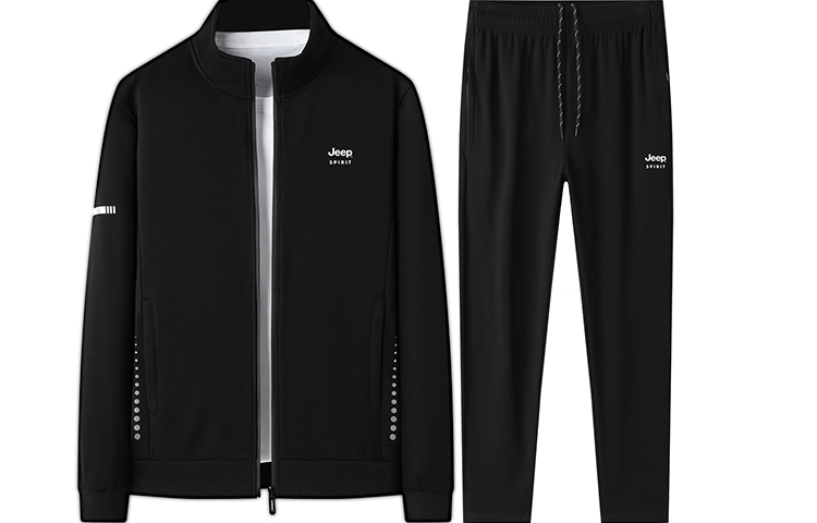 JEEP SPIRIT Casual Sportswear Men’s Stand Collar Moderate