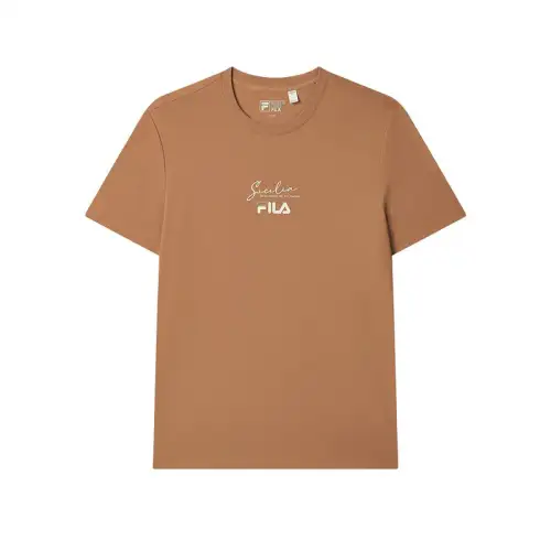 FILA T Shirt Men's Sand Pond Orange or