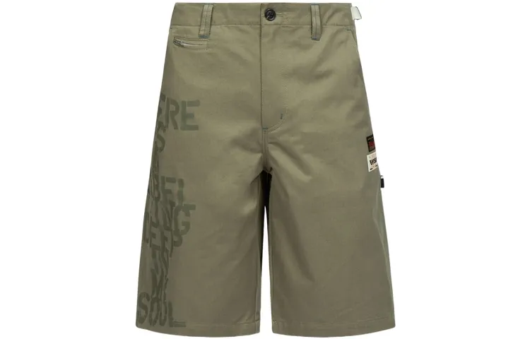 EVISU Casual Shorts Men's Dark Army Green Moderate