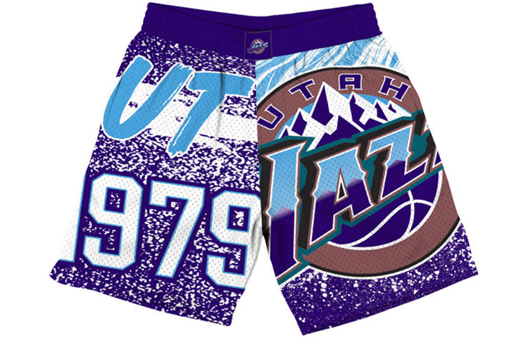 Mitchell Ness Basketball Shorts Unisex Purple