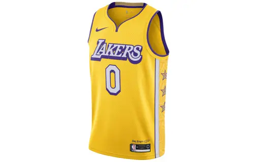 Nike NBA City Limited SW Fan Edition 19-20 Season Lakers Kuzma No. 0 Breathable Quick-Drying Sleeveless Basketball Vest Men's Yellow