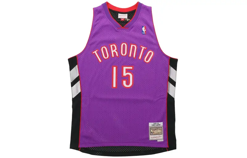 Mitchell & Ness x NBA SW Fan Edition 1999-00 Season Raptors Vince Carter No. 15 Away Retro Comfortable Sports Basketball Vest Men's Style