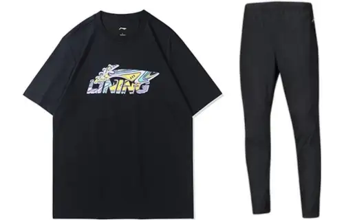 Li Ning Casual Sportswear Unisex Crew Neck Moderate