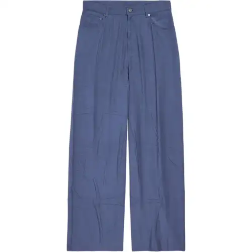 Balenciaga FW25 Casual Pants Regular Fit Men's Blue