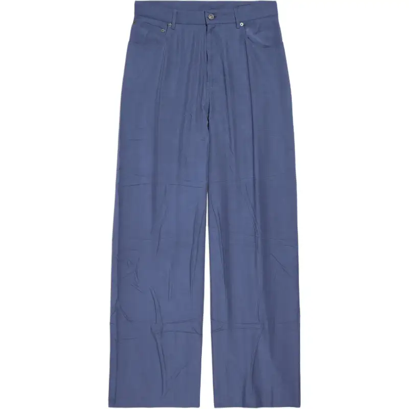 Balenciaga FW25 Casual Pants Regular Fit Men's Blue