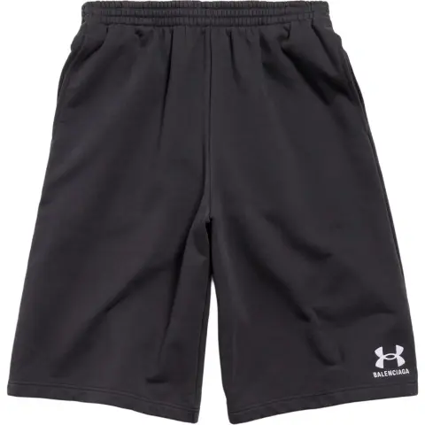 Balenciaga x Under Armour SS25 Casual Shorts Loose Fit Men's Black