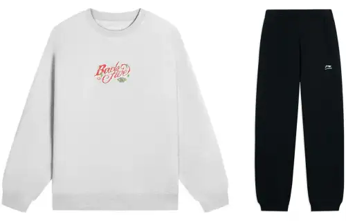 Li Ning Casual Sportswear Men's Crew Neck Moderate