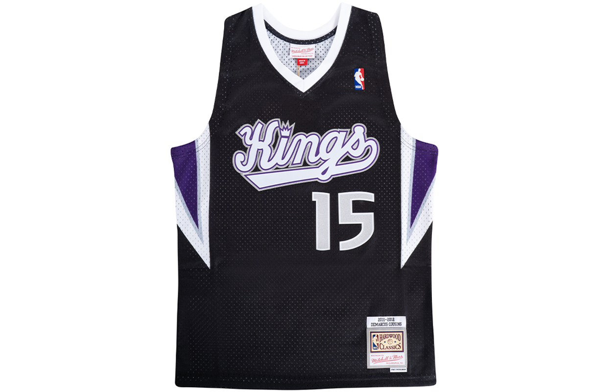 Mitchell Ness Basketball Jerseys Unisex Black Moderate Straight Fit