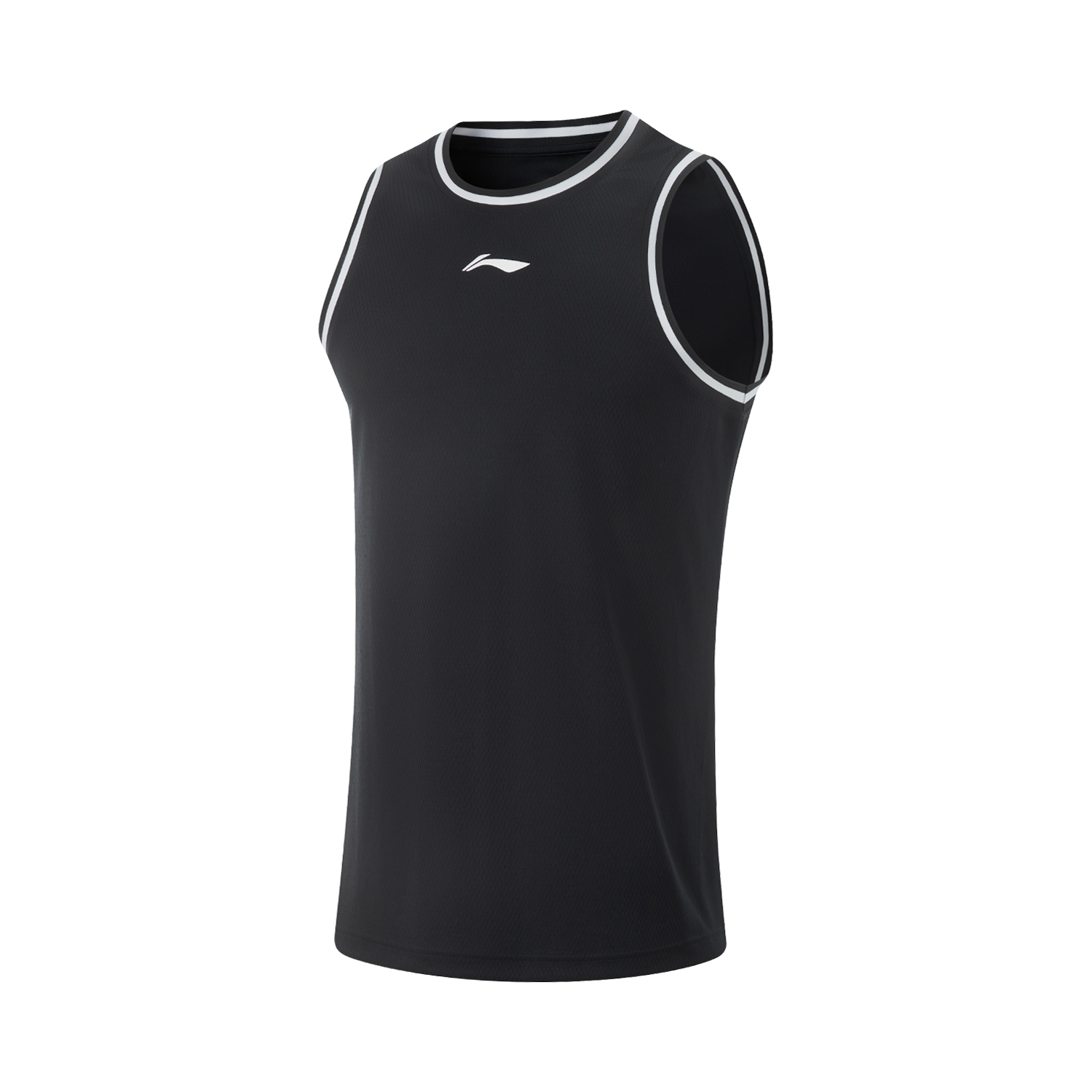 Li Ning Professional Basketball Collection Basketball Suit Men’s Black/Black And White Webbing