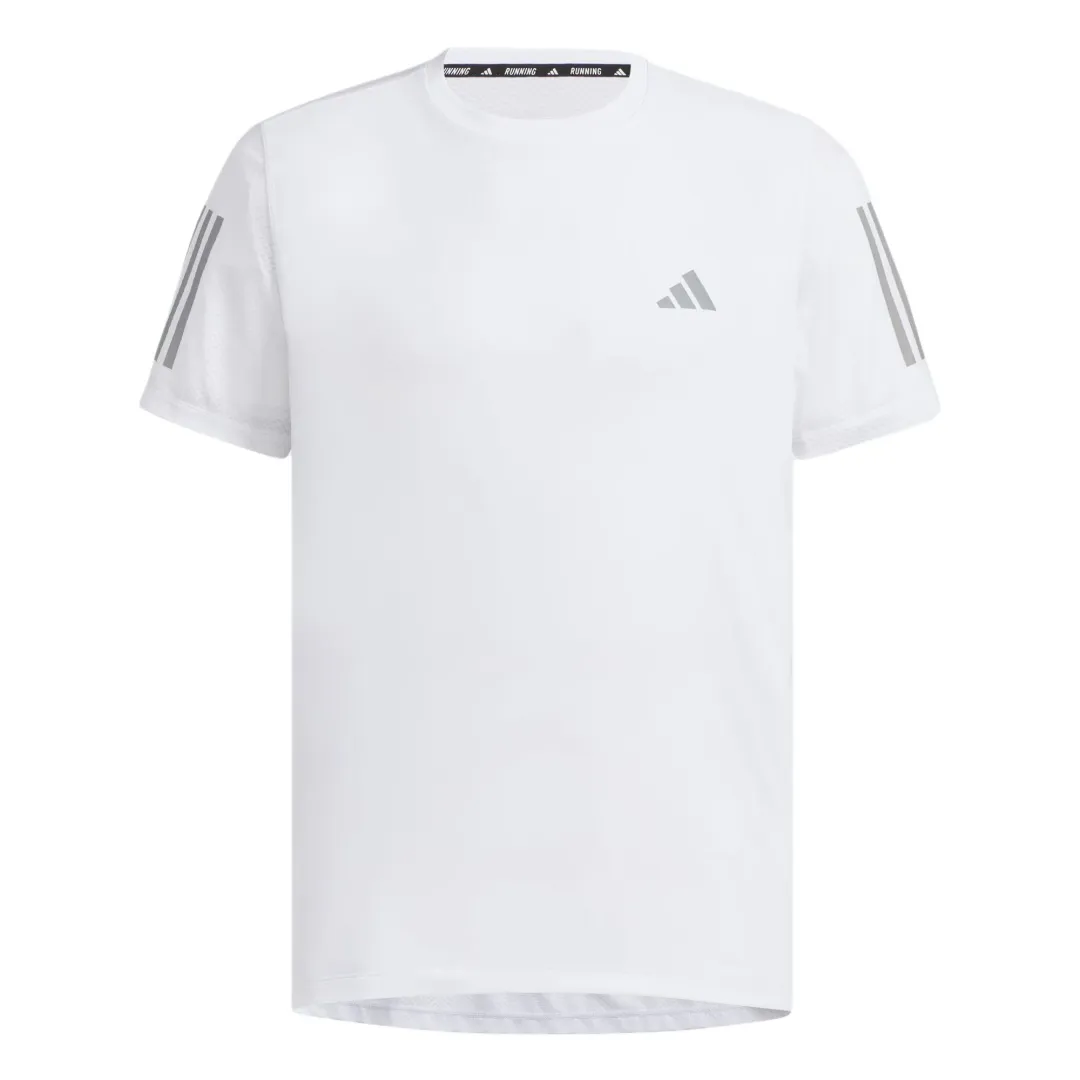 Adidas Own The Run Climacool COOLER Running T Shirt Men's White/Dark Silver Gray
