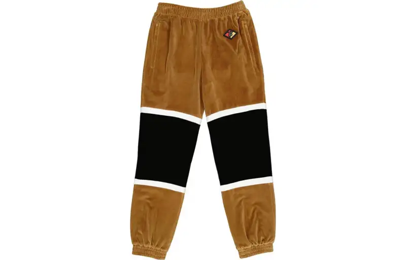 Burberry Logo Graphic Striped Chenille Trackpants