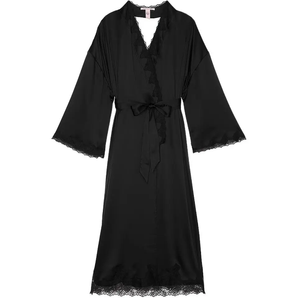 Victoria's Secret Sleep Robe Women's Black