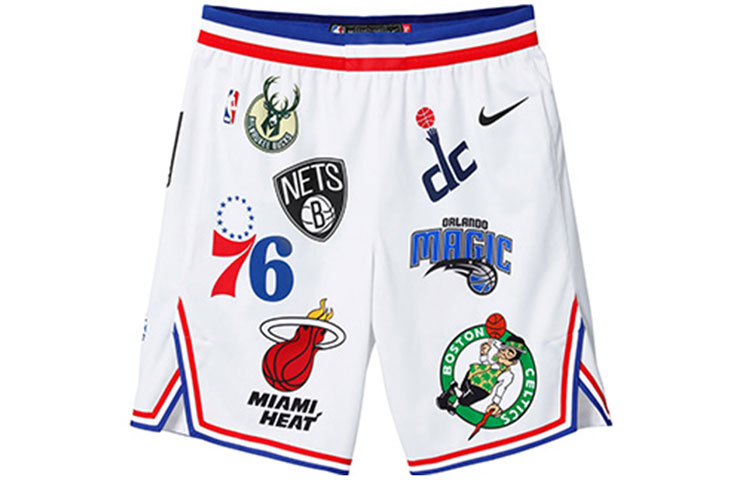 Supreme x Nike NBA Teams Authentic Short Black Basketball Shorts Unisex White