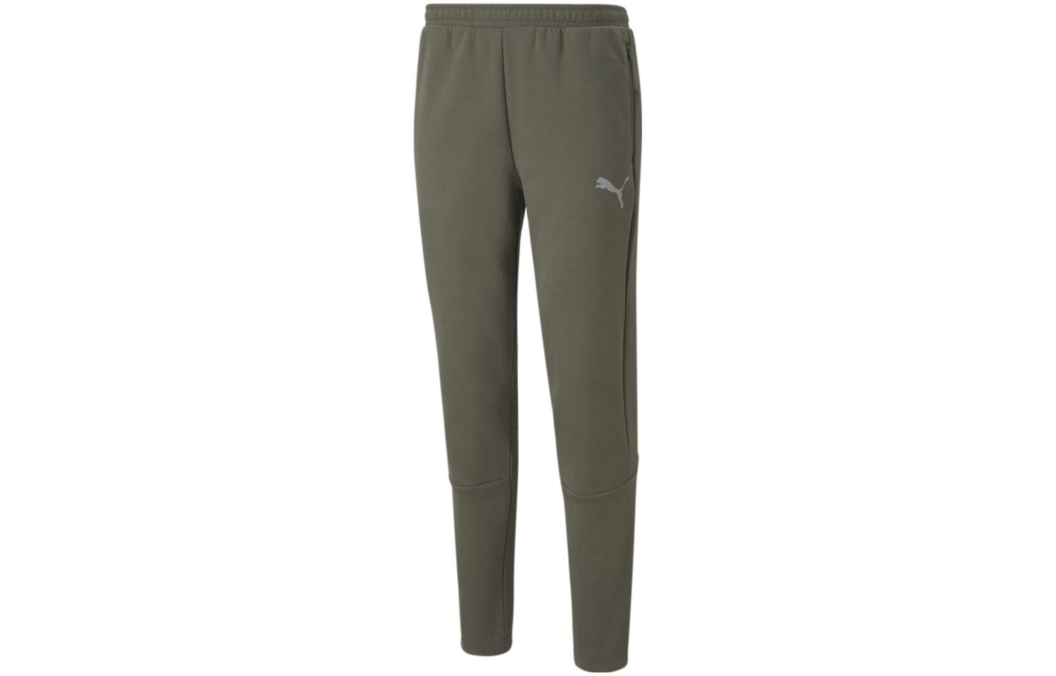 PUMA EVOSTRIPE Casual Pants Men's Green Moderate Cuffed Pants