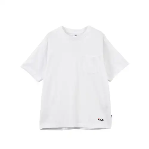 FILA T Shirts Men's White Crew Neck Thin