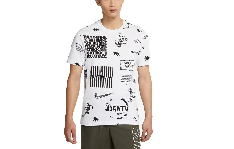 Nike Soccer Jerseys Men's White Moderate Straight Fit