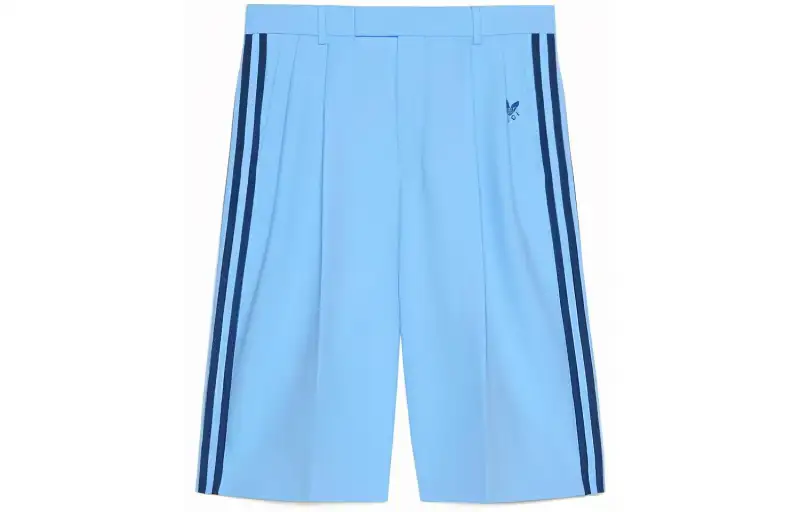 GUCCI X Adidas Originals Casual Shorts Men's Blue Moderate