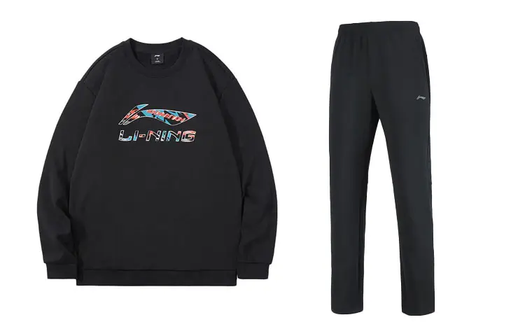 Li Ning Casual Sportswear Men's Crew Neck Moderate
