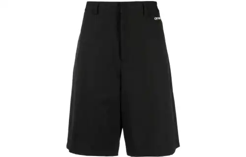 OFF WHITE Casual Shorts Men's Black Moderate