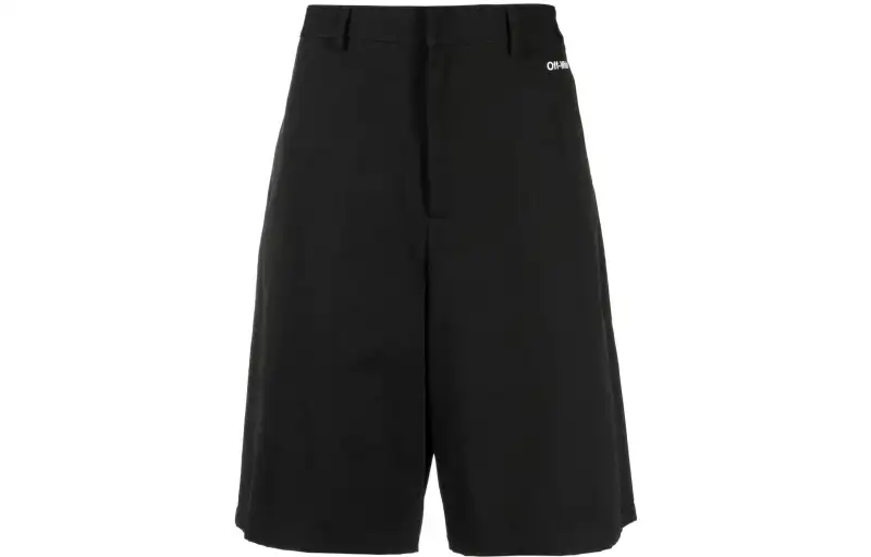 OFF WHITE Casual Shorts Men's Black Moderate