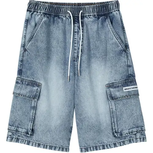 Skechers Denim Shorts Men's Moonlight Blue