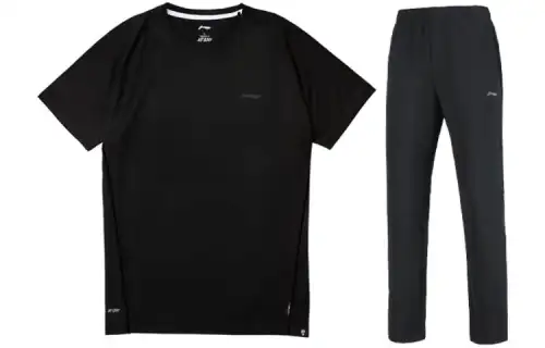 Li Ning Casual Sportswear Men's Crew Neck Moderate