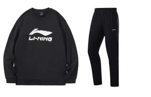 Li Ning Casual Sportswear Men's Crew Neck Moderate