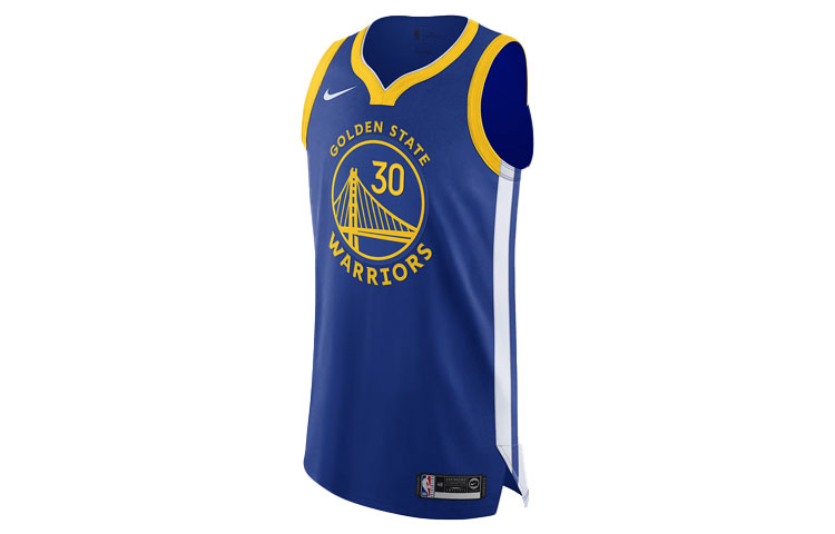 Nike NBA Sleeveless Sports Polyester Breathable Quick-Drying AU Player Version 19-20 Season Golden State Warriors Curry Basketball Vest Men's Light Grass Blue