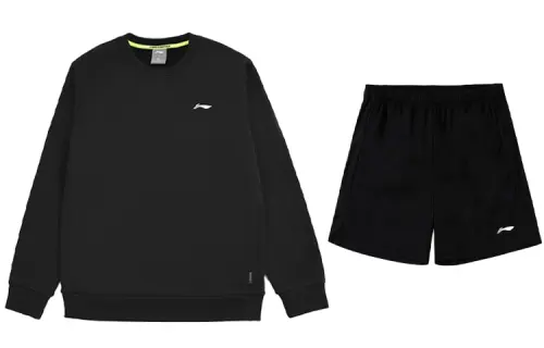 Li Ning Casual Sportswear Men's Crew Neck Moderate
