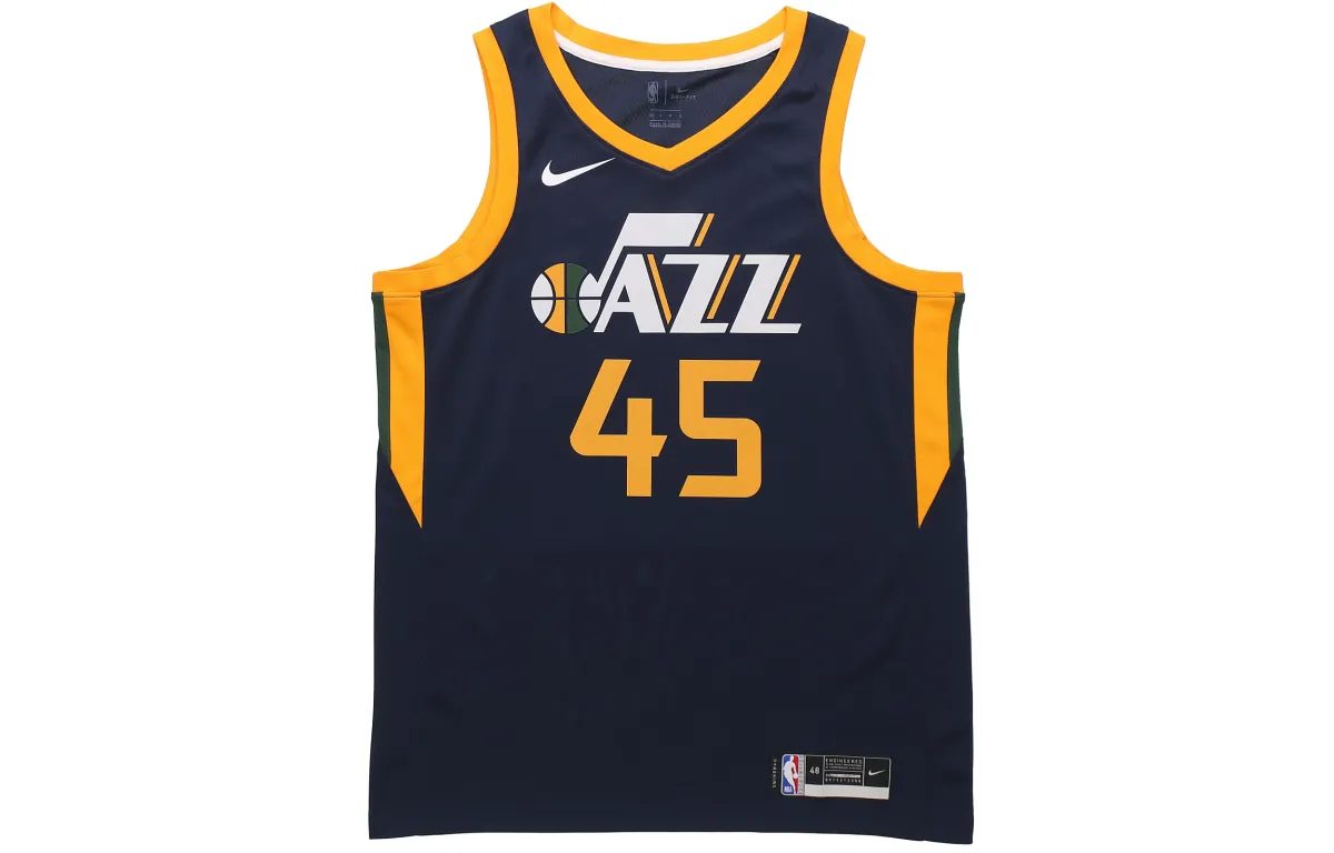 Nike NBA Basketball Jersey Men's University Dark Blue/Sun Yellow