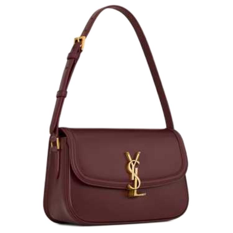 Женская сумка SAINT LAURENT YSL SOLFERINO (бордовый) — фото 2