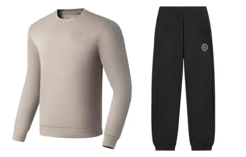Li Ning Casual Sportswear Men's Crew Neck Moderate