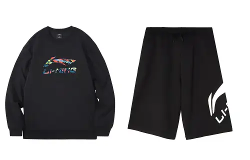 Li Ning Casual Sportswear Men's Crew Neck Moderate