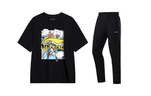 Li Ning Casual Sportswear Men's Crew Neck Moderate