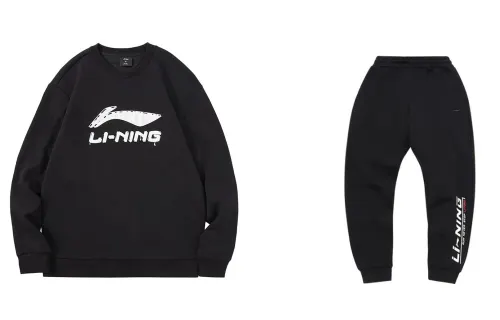 Li Ning Casual Sportswear Men's Crew Neck Moderate