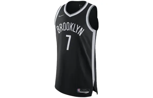 Nike NBA retro letter straight-breathable AU player version Brooklyn Nets Durant No. 7 basketball vest men's black