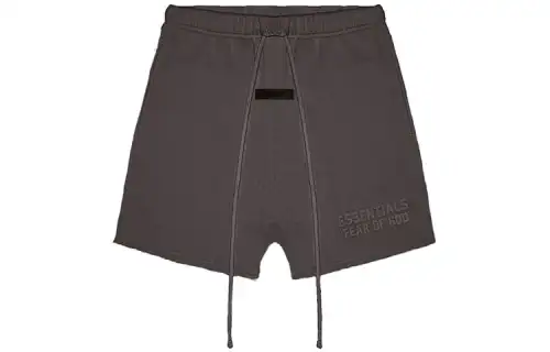Fear of God Essentials SS23 Short Off-Black Solid Color Drawstring American Heavy Shorts Men's Light Black