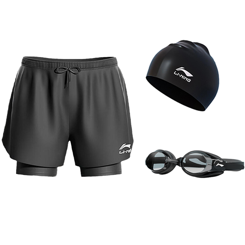 Li Ning Sports Fashion Collection Swim Pants Men’s Black