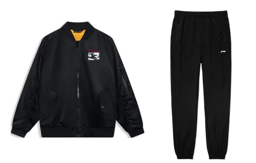 Li Ning Casual Sportswear Men's V Neck Thickened And Fleece Lined