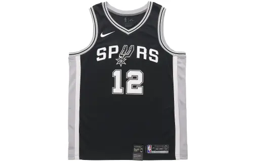 Nike NBA Jersey Basketball Vest SW Fan Edition Aldridge Ade Spurs No. 12 Team Limited Men's Black