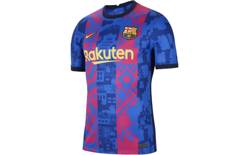 Nike FC Barcelona Soccer Jersey Fan Edition Men's Blue