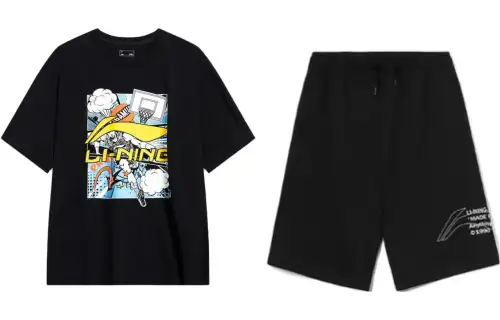 Li Ning Casual Sportswear Men's Crew Neck Moderate