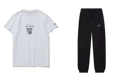 Li Ning Casual Sportswear Men's Crew Neck Moderate
