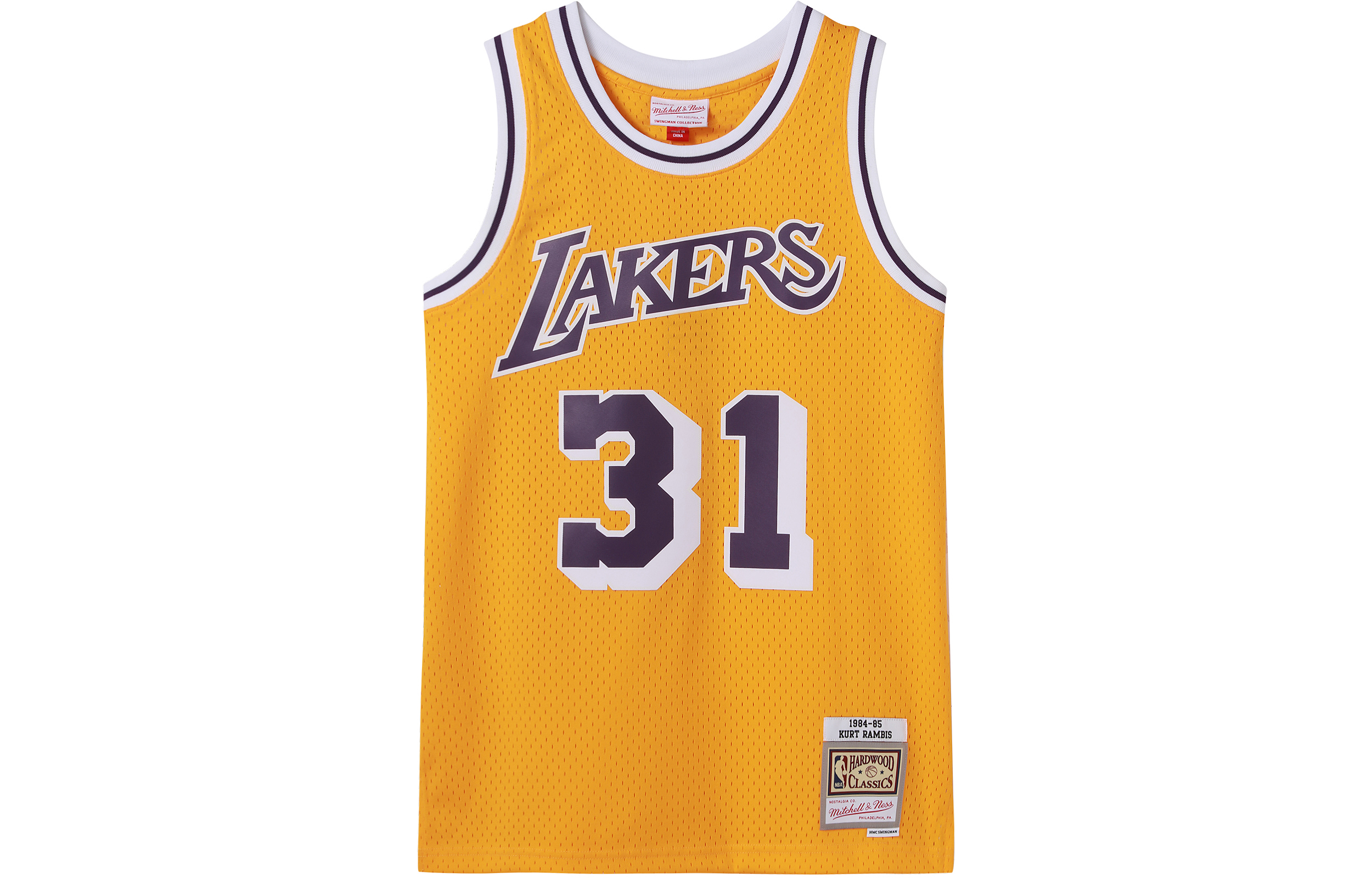 Mitchell Ness Basketball Jersey Unisex Yellow