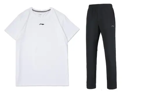 Li Ning Casual Sportswear Men's Crew Neck Moderate